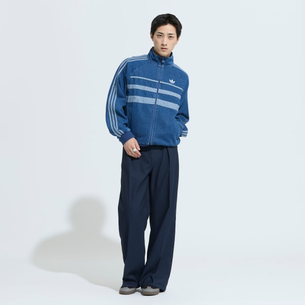 adidas アディカラー ファーストブルー デニム トラックトップ