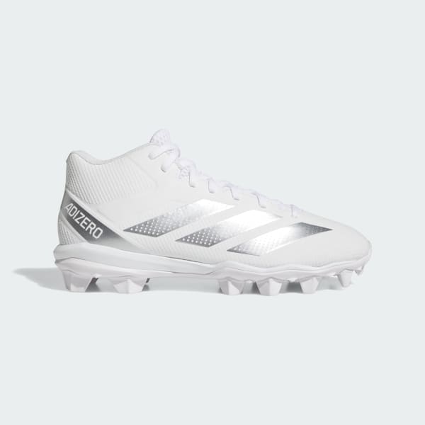 adidas Adizero Impact.2 Molded Rubber Football Cleats - White