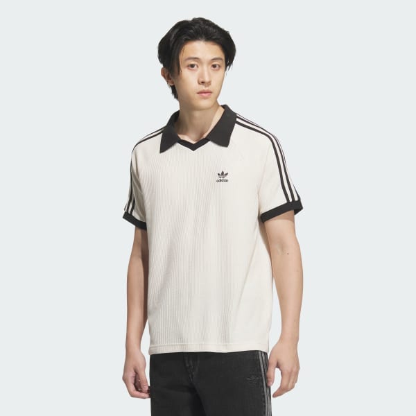 adidas Waffle Short Sleeve Polo Shirt - White | adidas Belgium