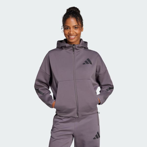 adidas Z.N.E. フルジップパーカー - グレー | アディダス ジャパン