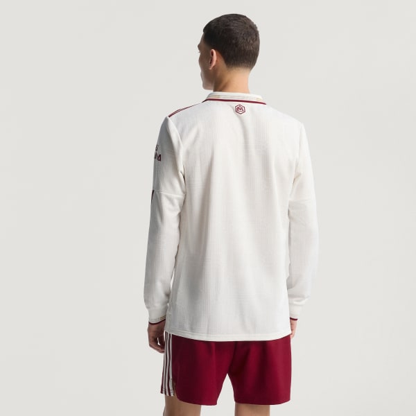 adidas Arsenal 25/26 Long Sleeve Third Authentic Jersey - White