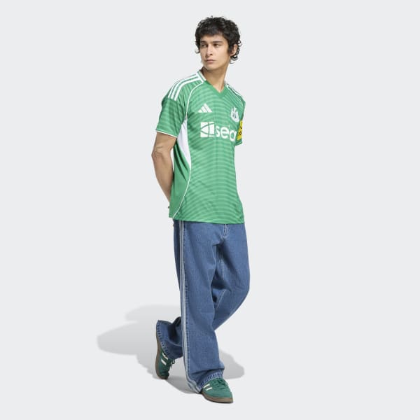 adidas Newcastle United FC 25/26 Away Jersey - Green | Free