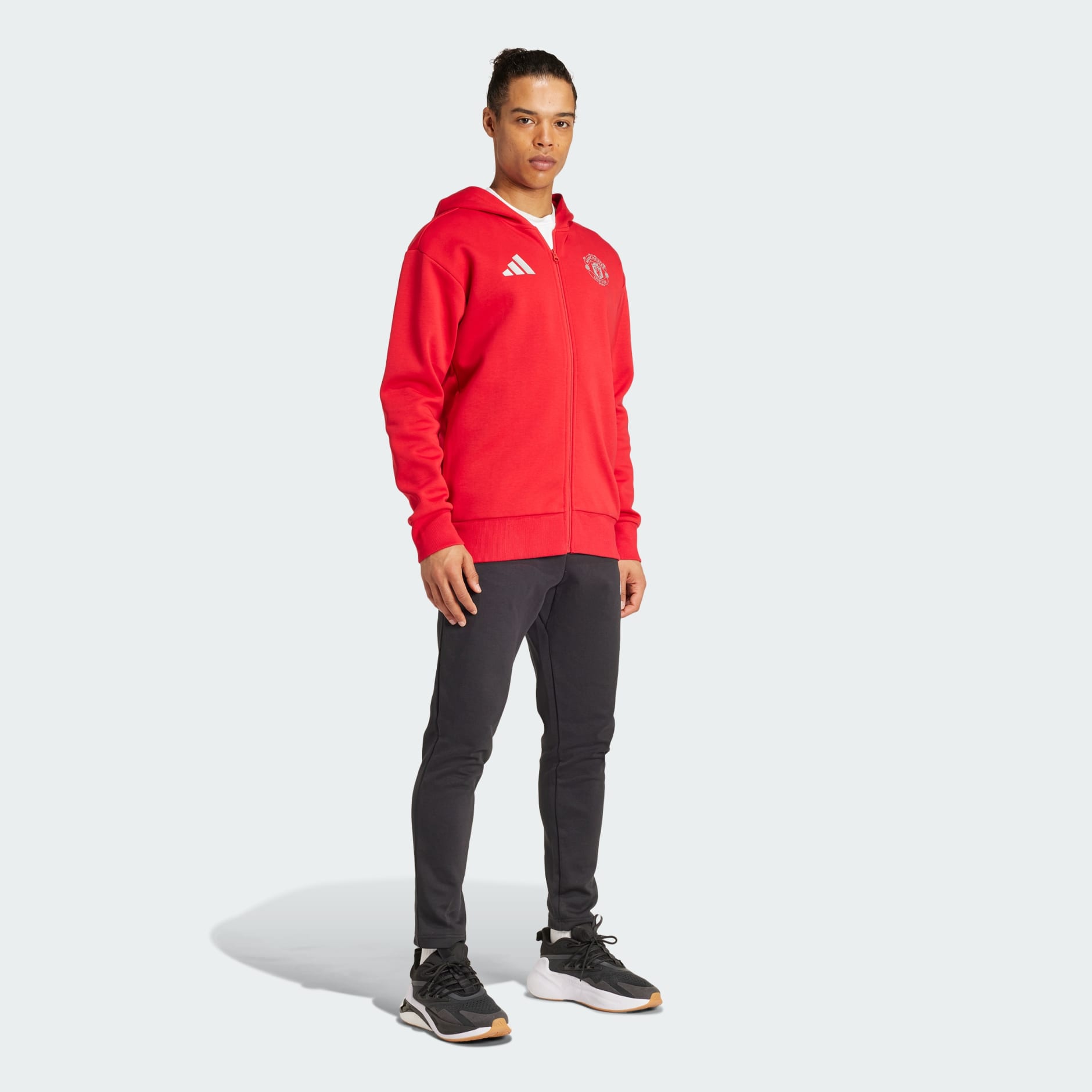 Clothing - Manchester United Anthem Jacket - Red | adidas Oman