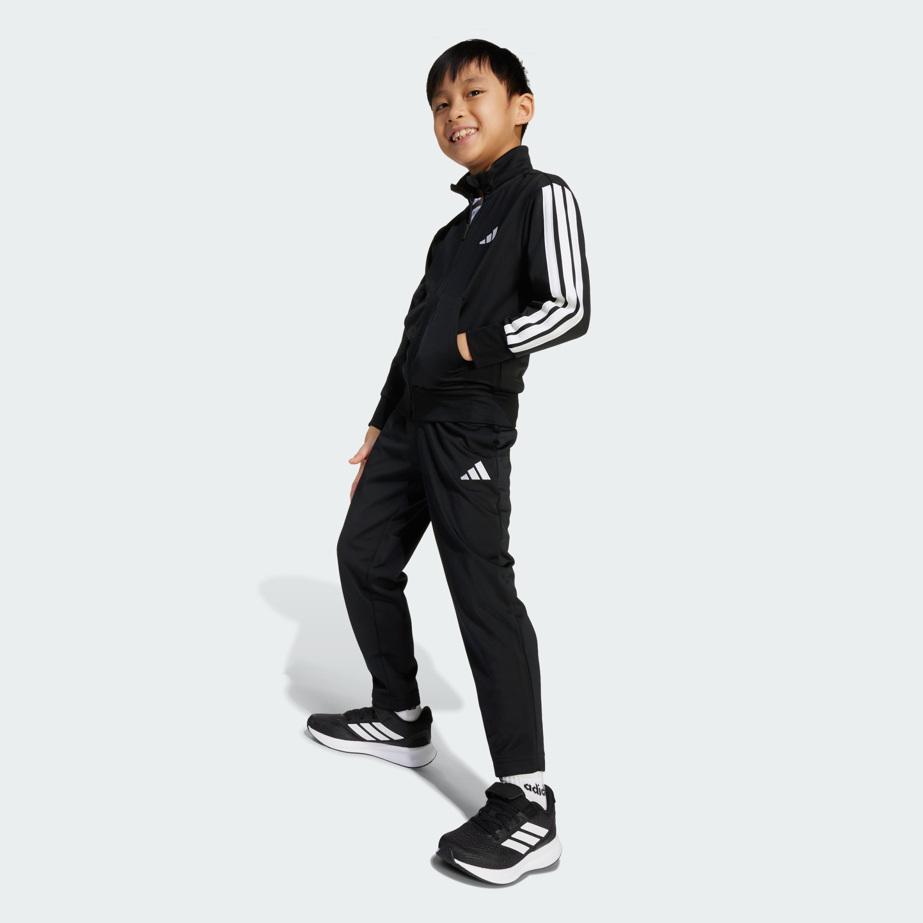 Clothing - Essentials Climacool Track Suit Kids - Black | adidas