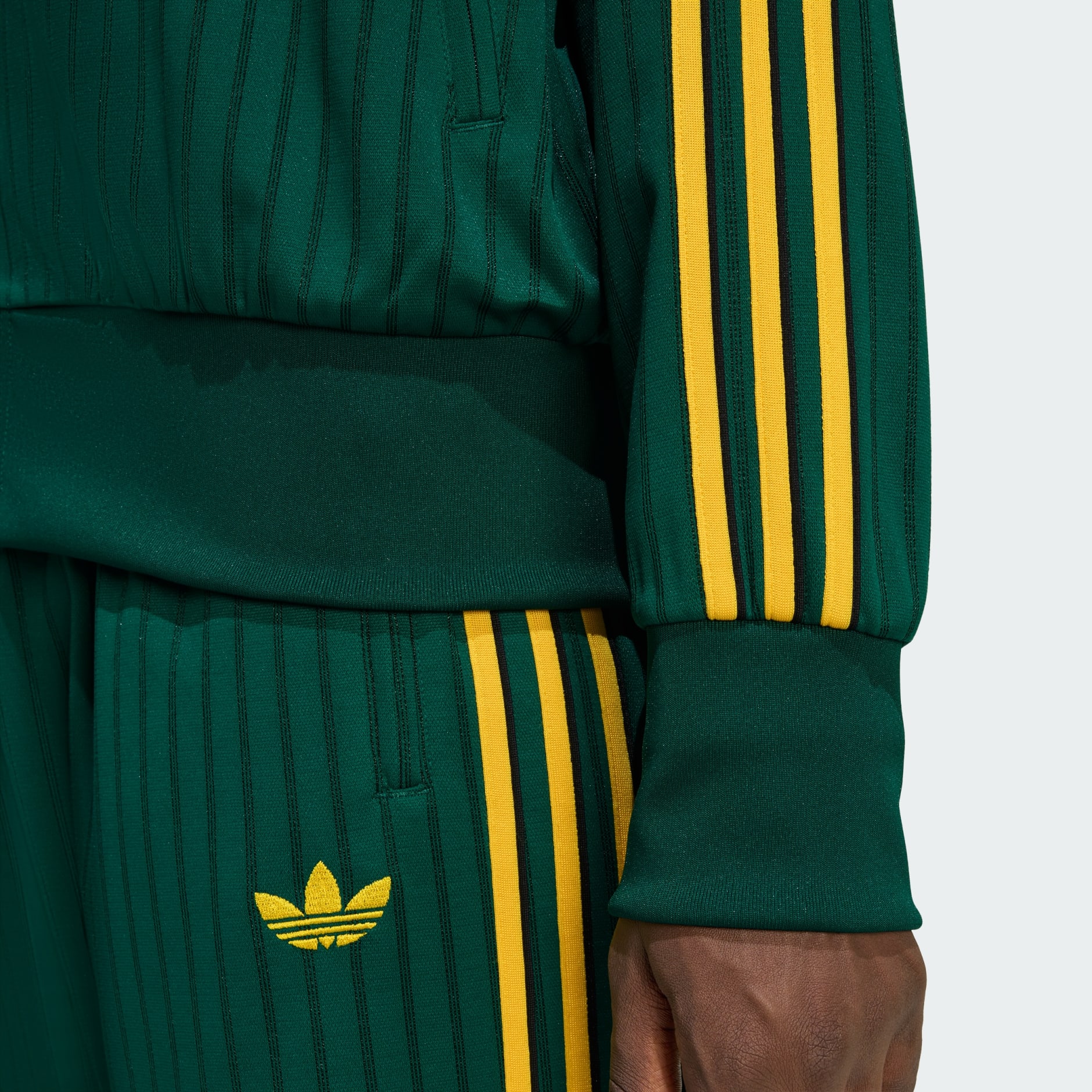 Clothing - FIREBIRD LOOSE PINSTRIPES TRACK TOP - Green | adidas