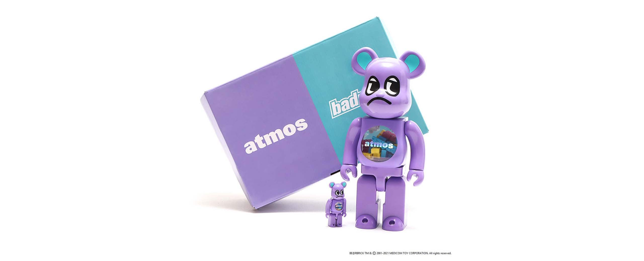 新品】メディコムトイ ベアブリック atmos × BADMOOD 1000％ MEDICOM