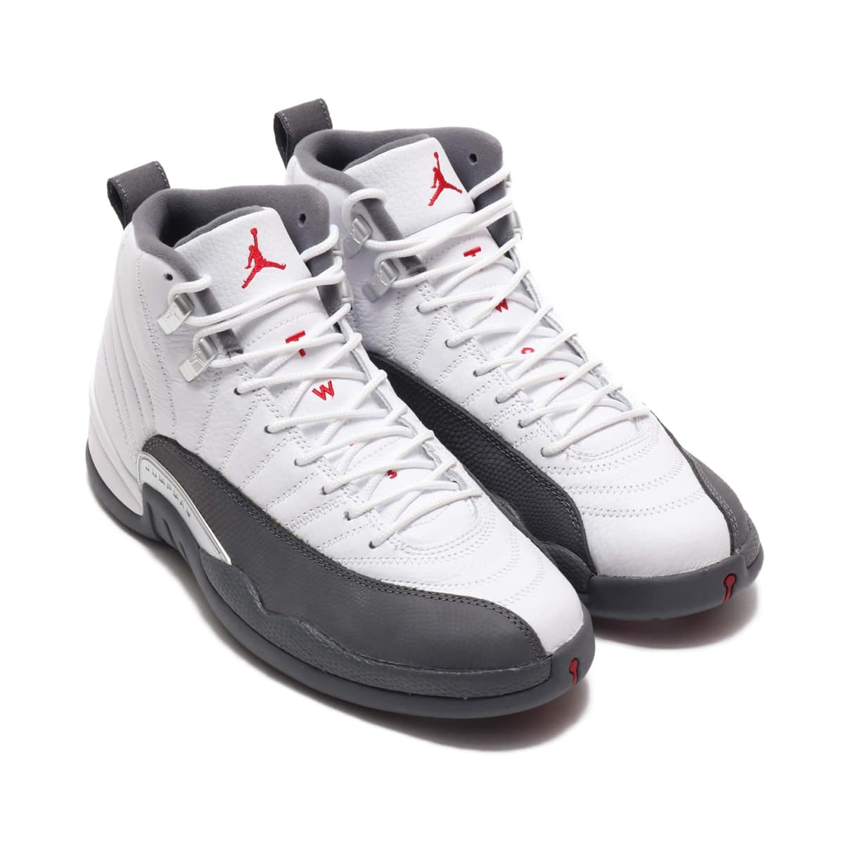 JORDAN BRAND AIR JORDAN 12 RETRO WHITE/GYM RED-DARK GREY 19HO-S