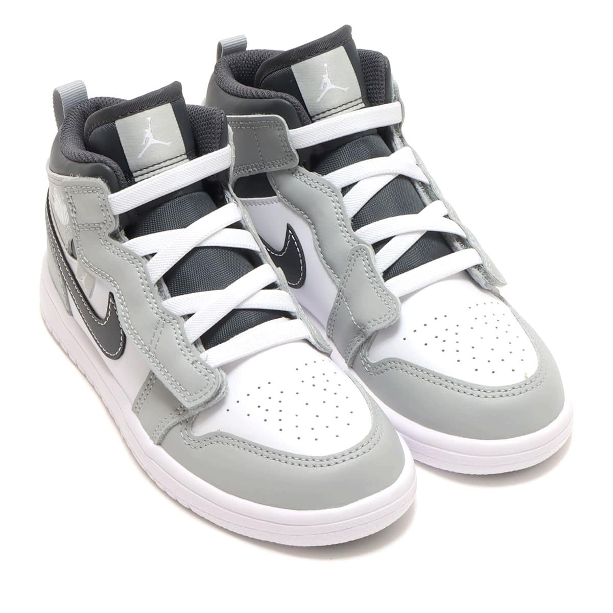JORDAN BRAND JORDAN 1 MID ALT (PS) LT SMOKE GREY/WHITE-ANTHRACITE