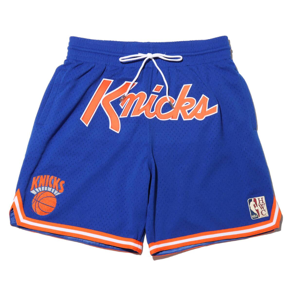 Mitchell & Ness NBA JUST DON PRACTICE SHORTS KNICKS BLUE