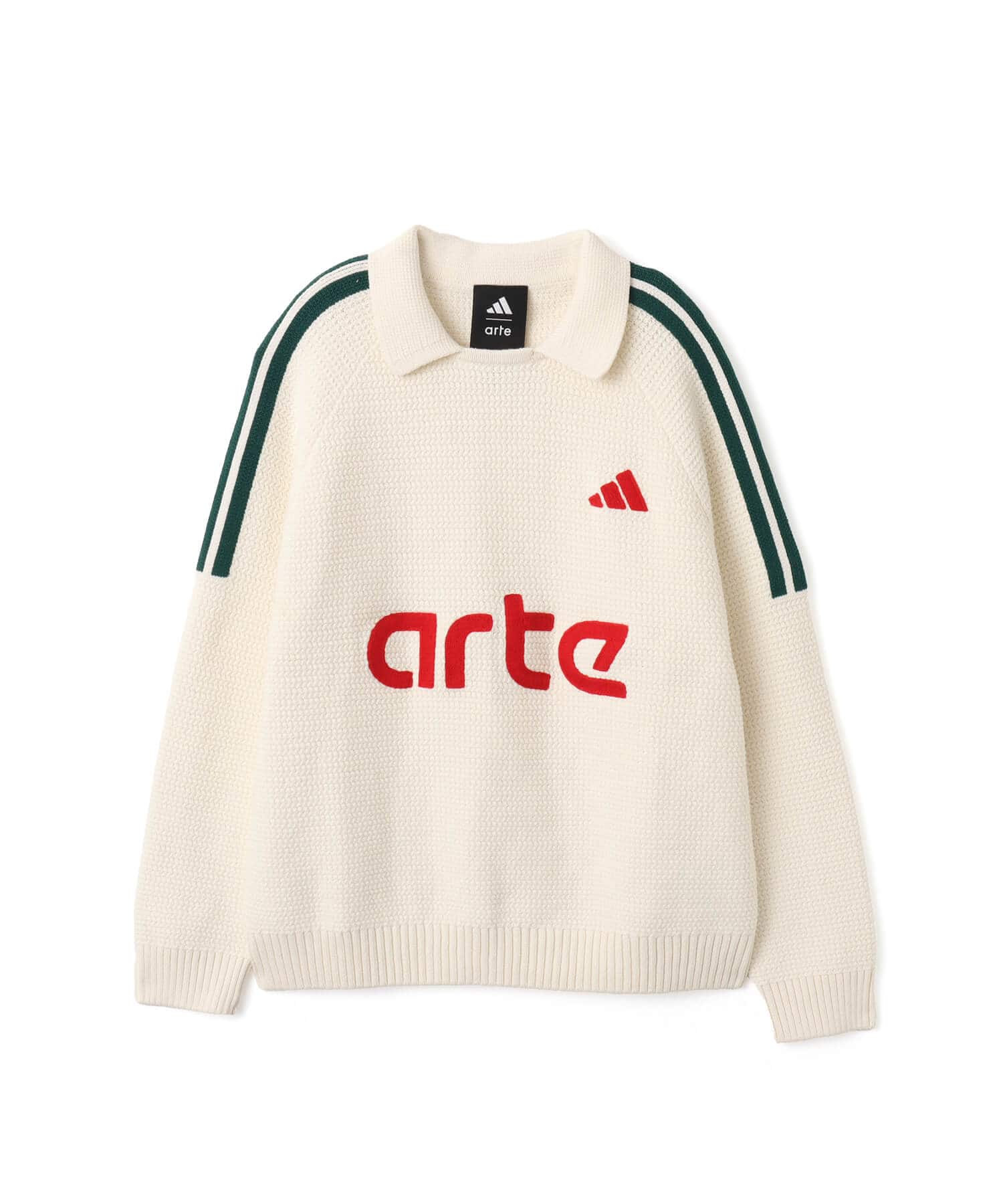 adidas X ARTE ANTWERP KNITTED LONG SLEEVE JERSEY ホワイト/カレッジ