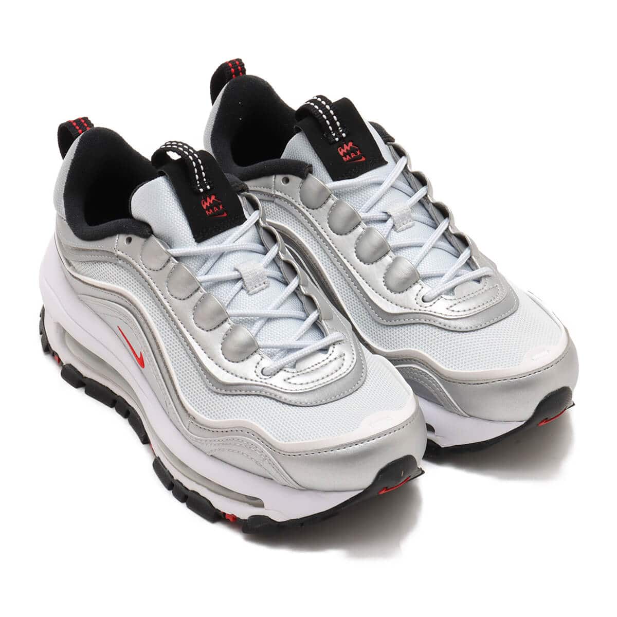 NIKE W AIR MAX 97 FUTURA METALLIC SILVER/UNIVERSITY RED （ナイキ