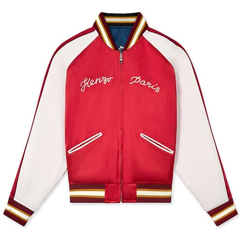 KENZO WOOL VARSITY JACKET Black （ケンゾー ウール バーシティ