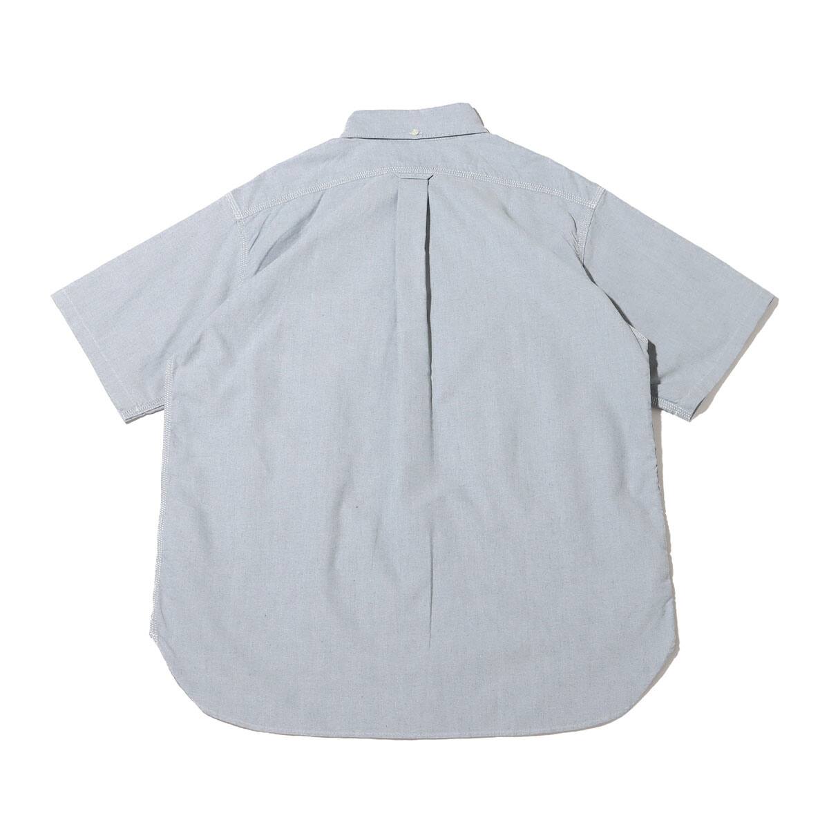 nanamica Button Down Wind H/S Shirt Grayish Navy 23SP-I（ナナミカ