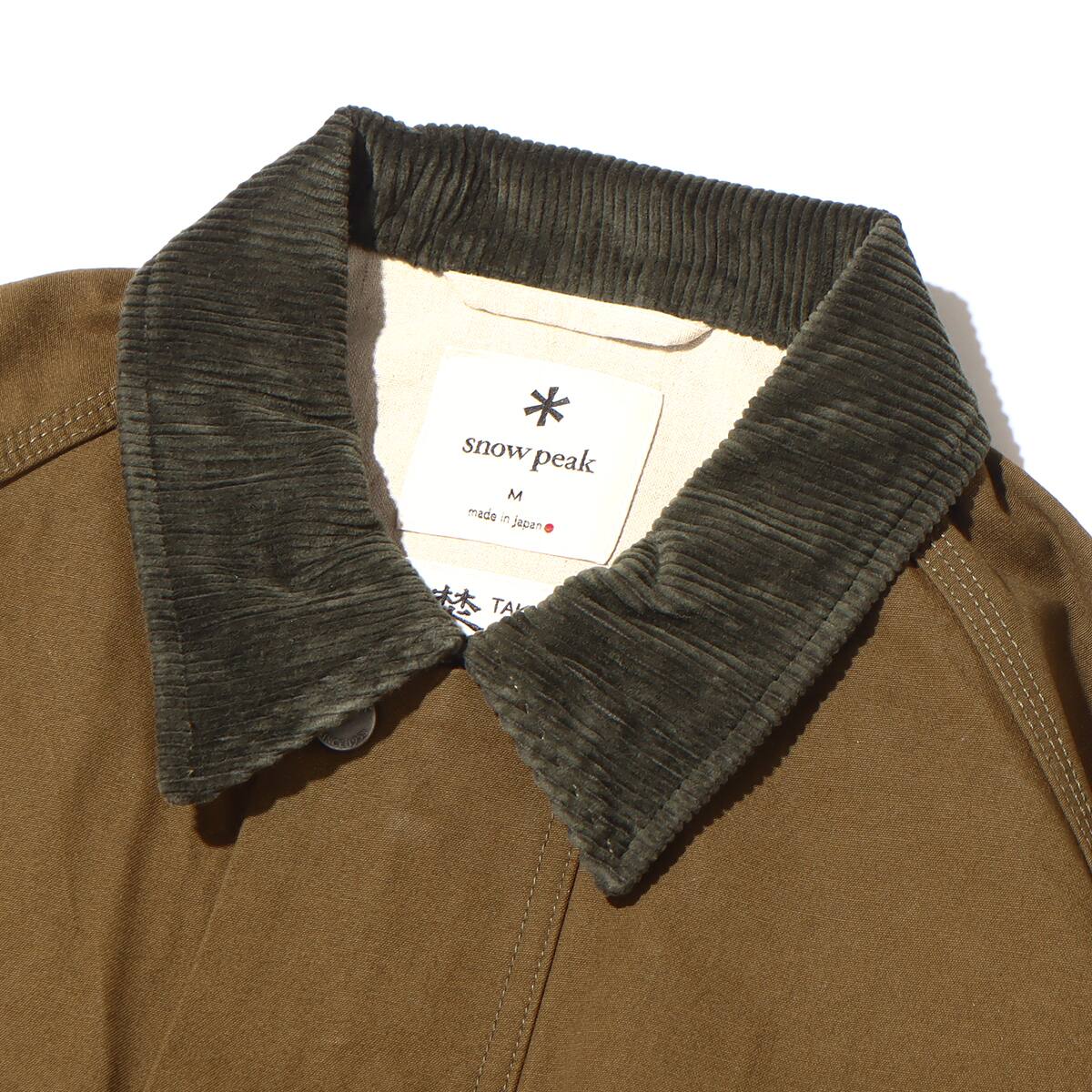 snow peak TAKIBI Canvas Jacket Olive 22FA-I（スノーピーク タキビ