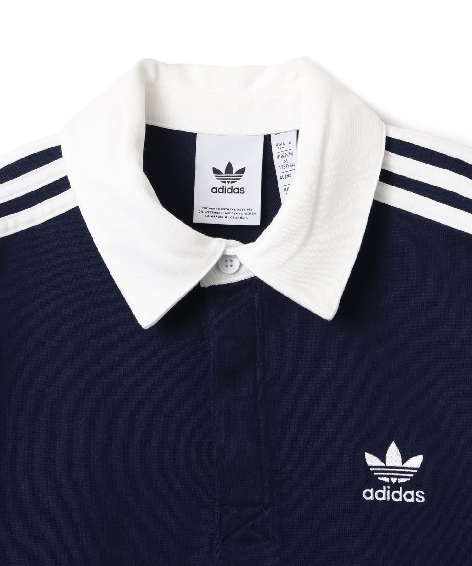 adidas ADICOLOR RUGBY POLO SHIRT ナイトインディゴ/ホワイト