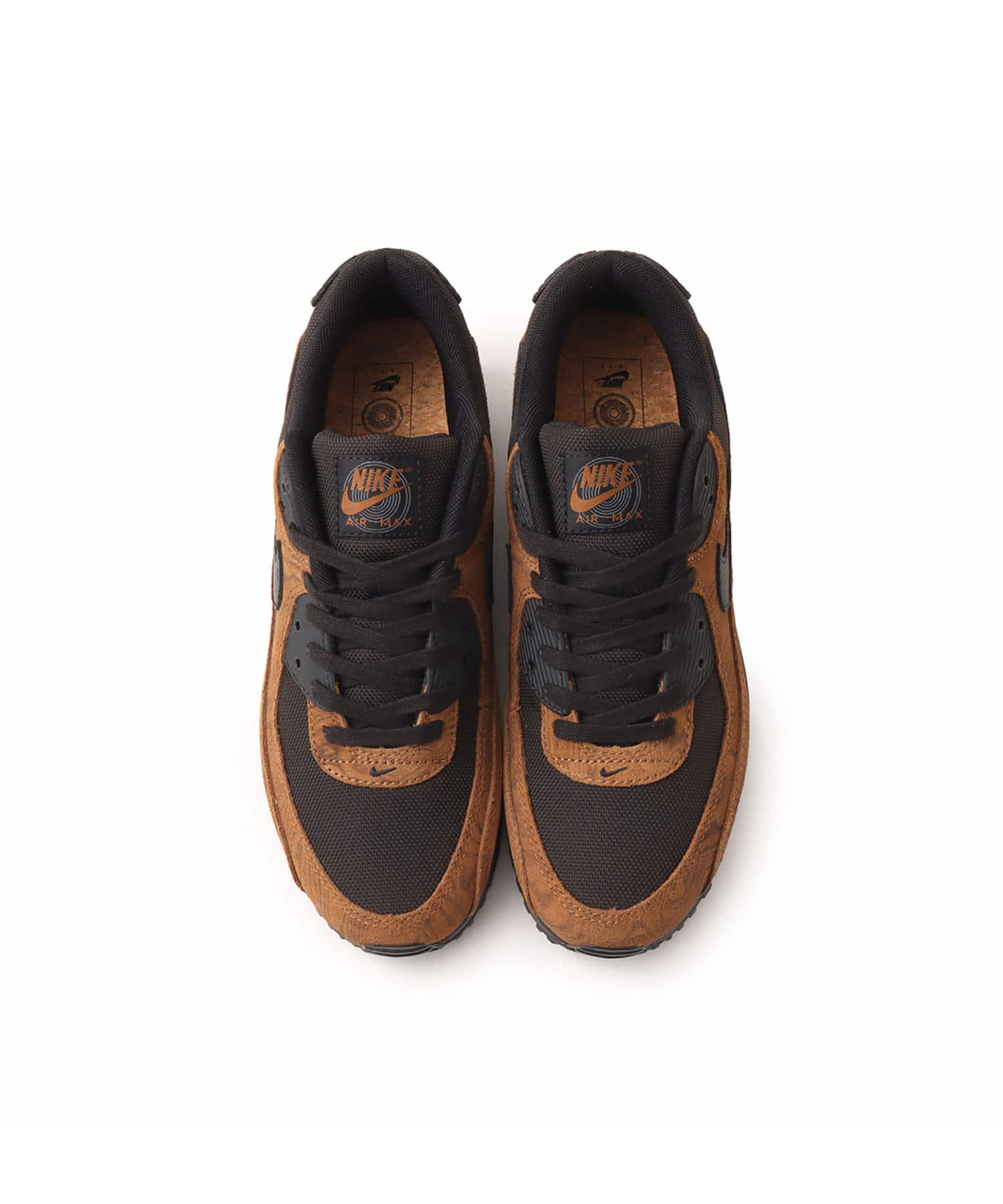 NIKE AIR MAX 90 PRM LT BRITISH TAN/BLACK-VELVET BROWN（ナイキ エア