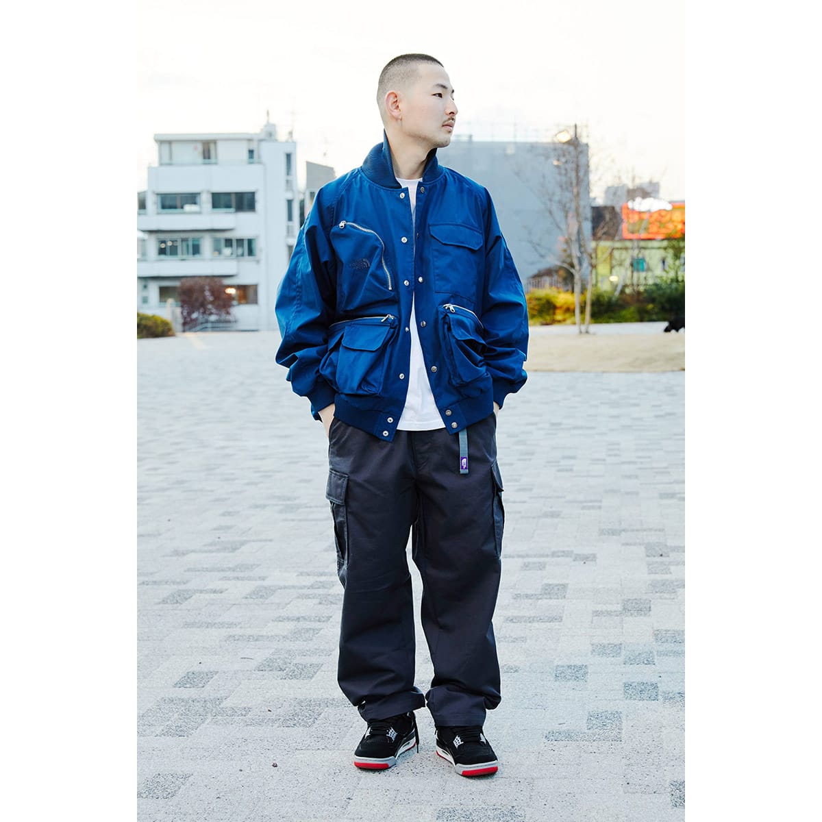 THE NORTH FACE PURPLE LABEL Stretch Twill Cargo Pants Dim Gray