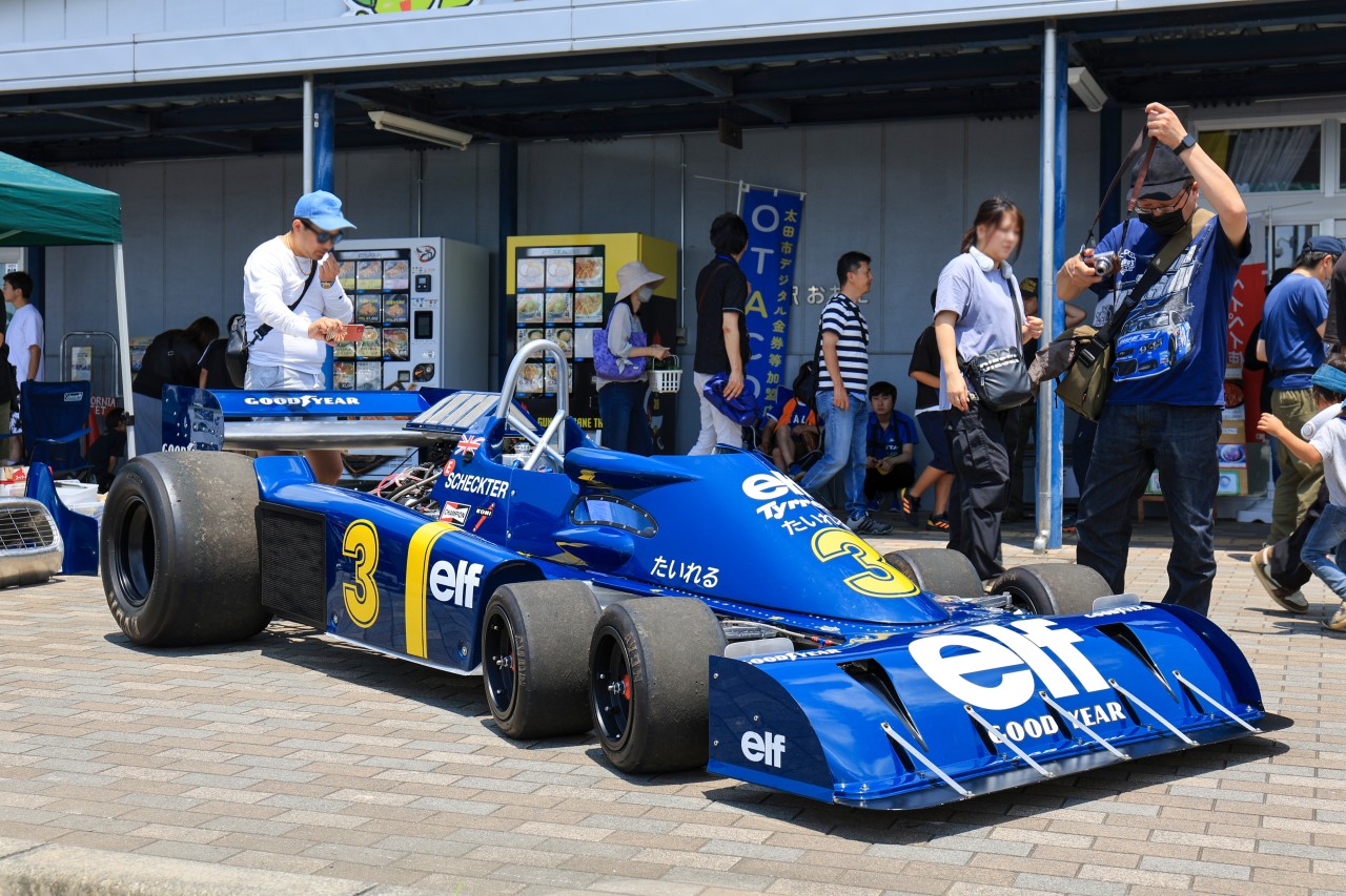 1976年日本GP仕様の手作り6輪タイレルP34も展示！サンブレフェスタ2023