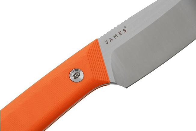 The James Brand The Hell Gap, Stainless + Orange G10 N107195-00
