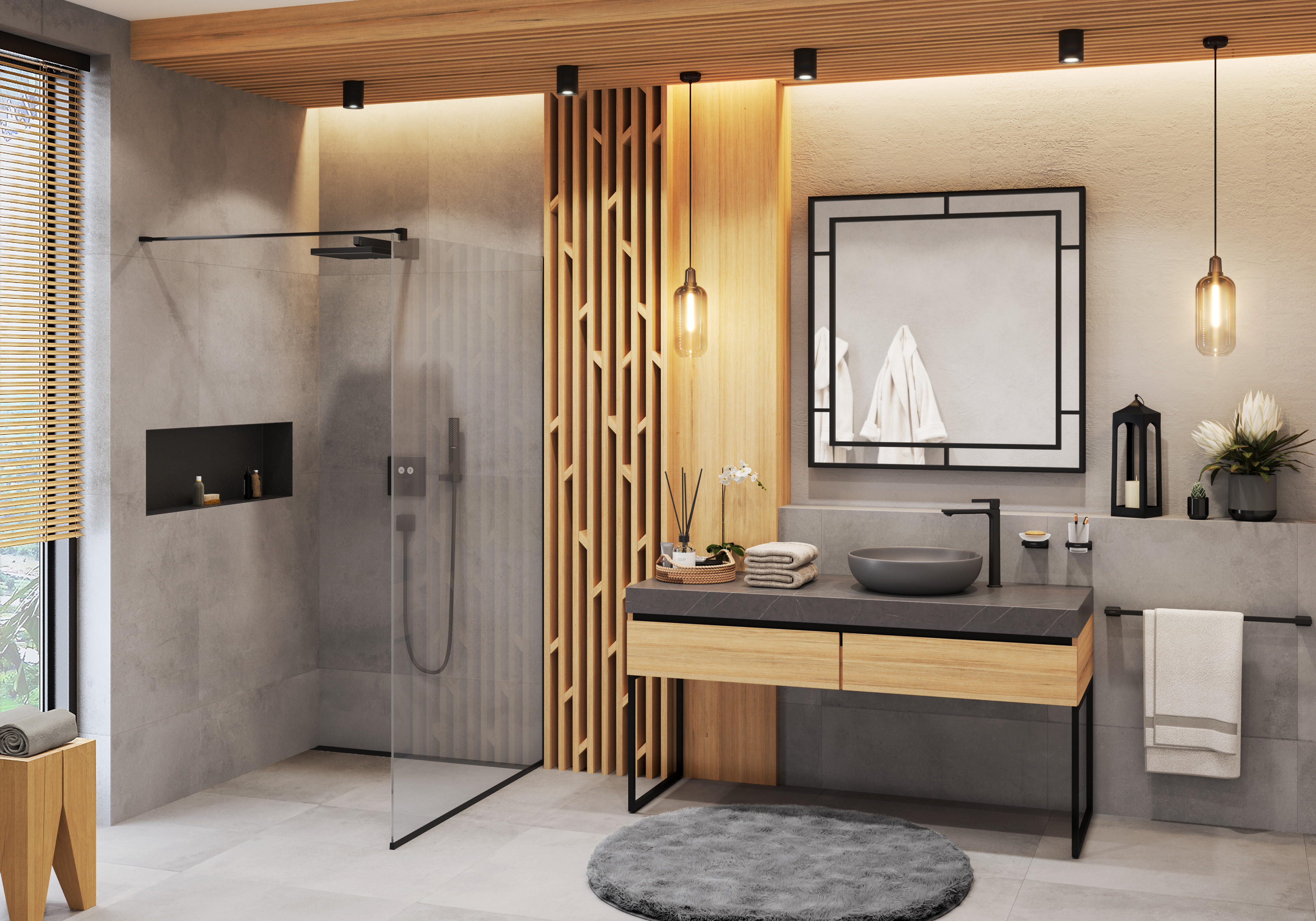 ハンスグローエ 埋込部バス/シャワー水栓: iBox universal, 埋込部