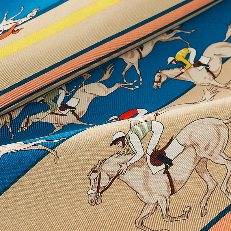 ガヴロッシュ 45 《競馬》 - ブルー | Hermès - エルメス-公式サイト