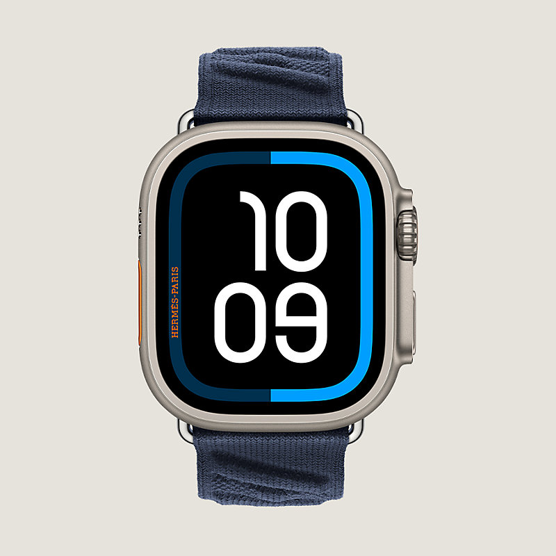 Band Apple Watch Hermès Ultra Single Tour 49 mm En Mer | Hermès USA