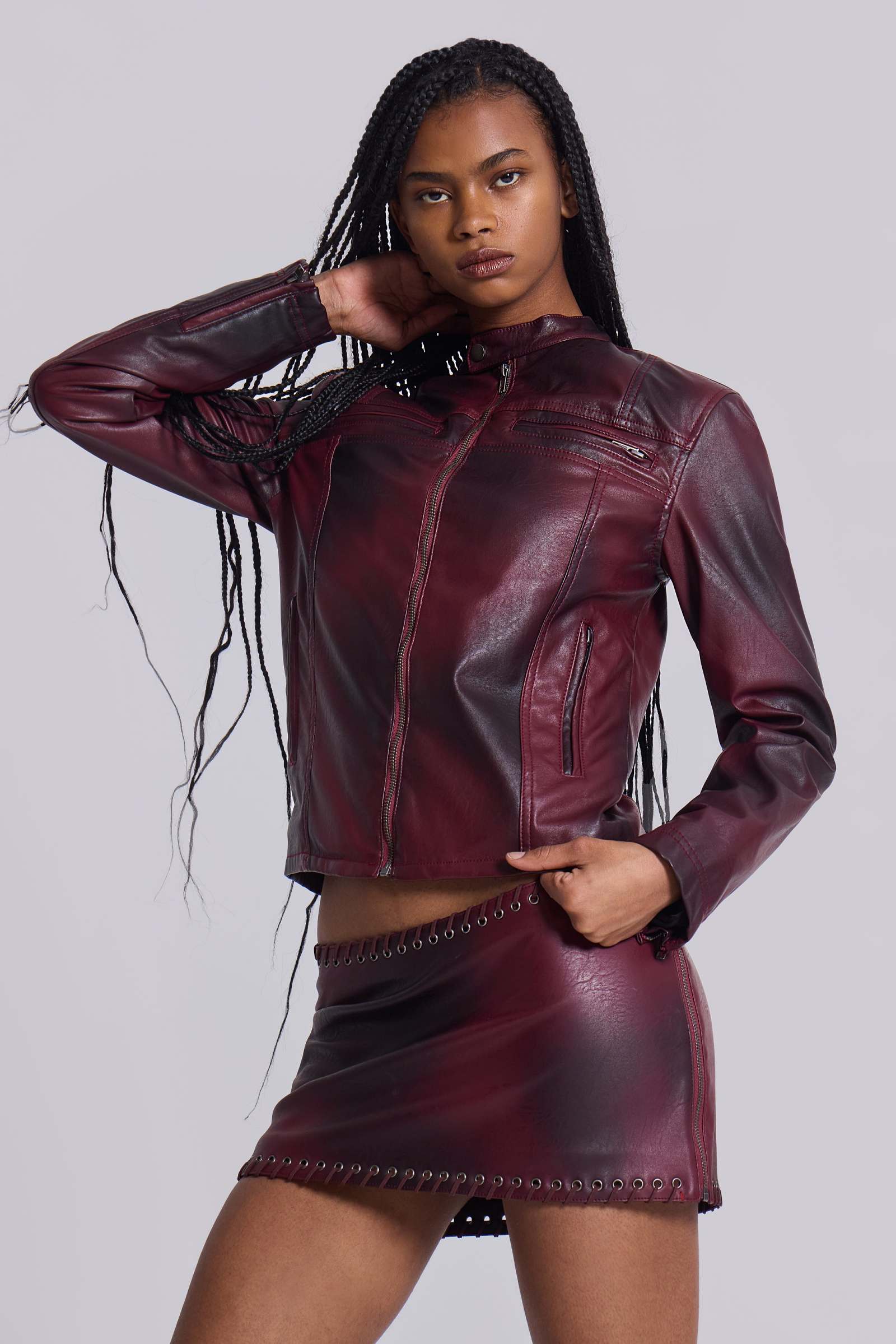 Shop Oxblood Piston Jacket | Jaded London | Clothing