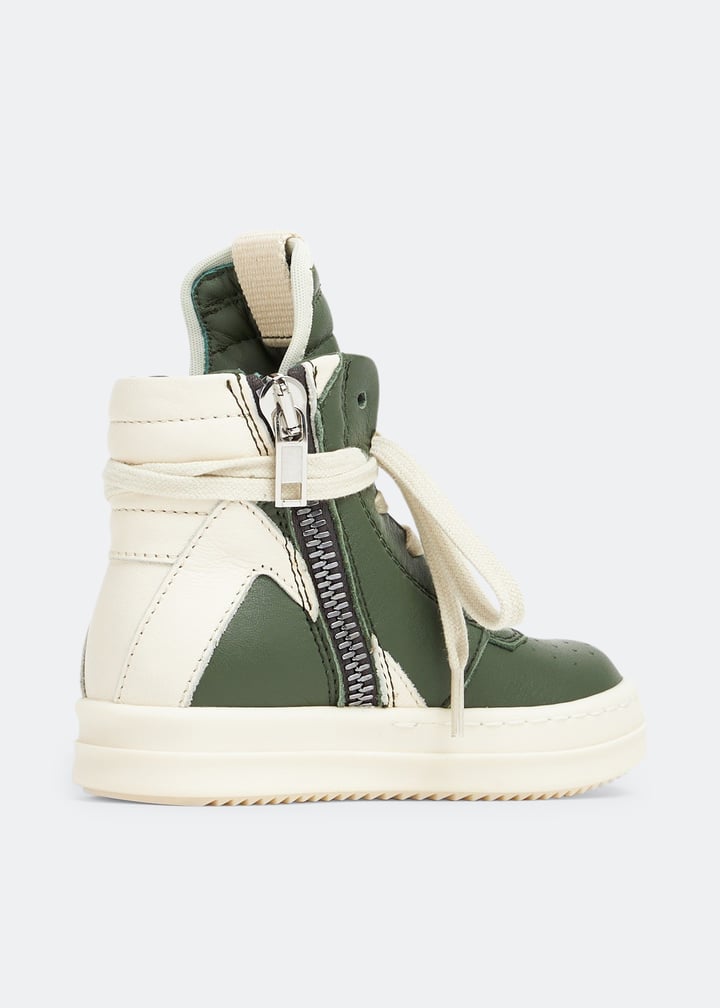 Rick Owens Baby Geo high-top sneakers for Baby - Green in USA