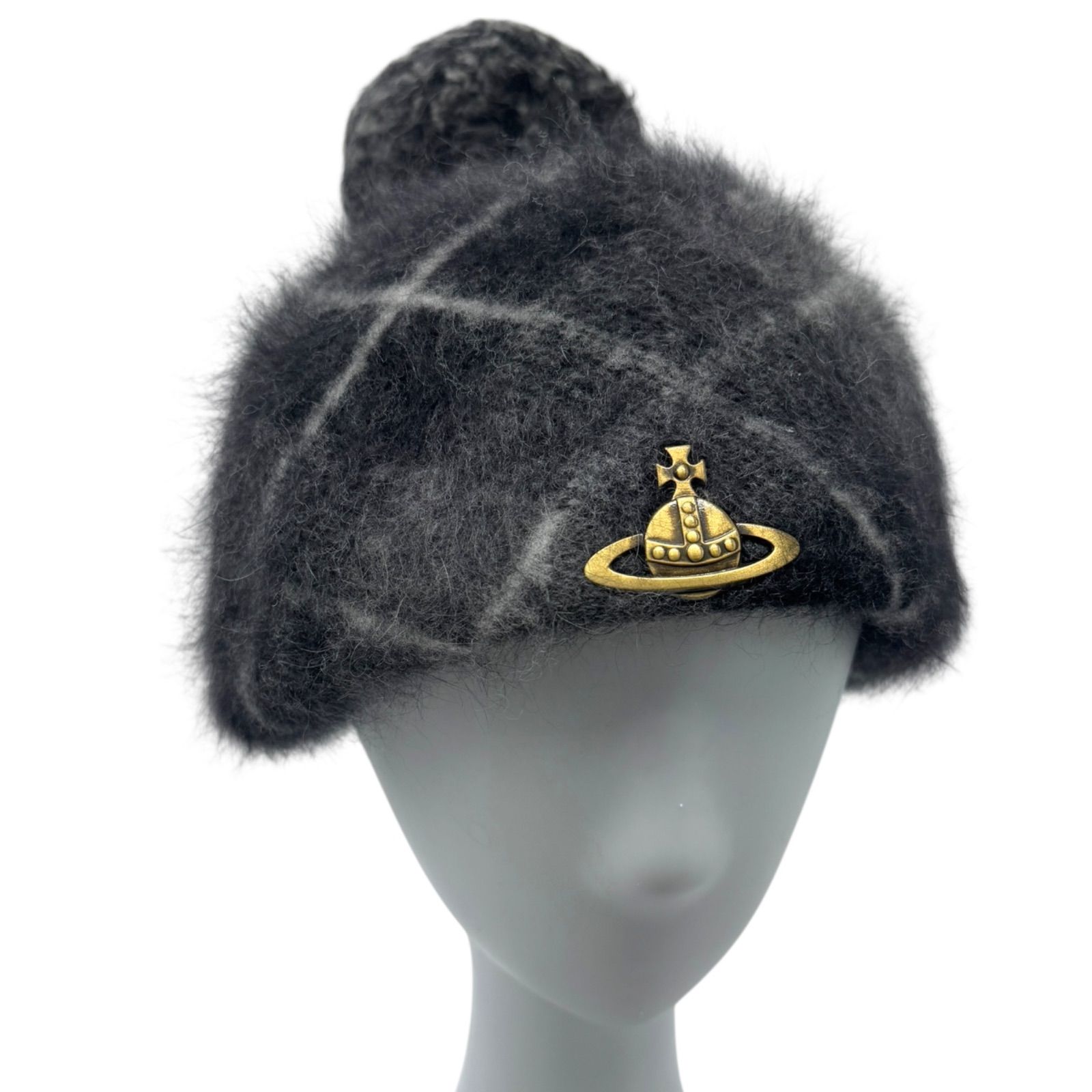 Vivienne Westwood ベレー帽 チェック柄 Y2K NANA Vivienne Westwood