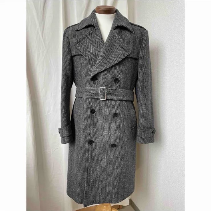 Paul Smith ポールスミス チェスターコート ロングコート ヘリンボーン