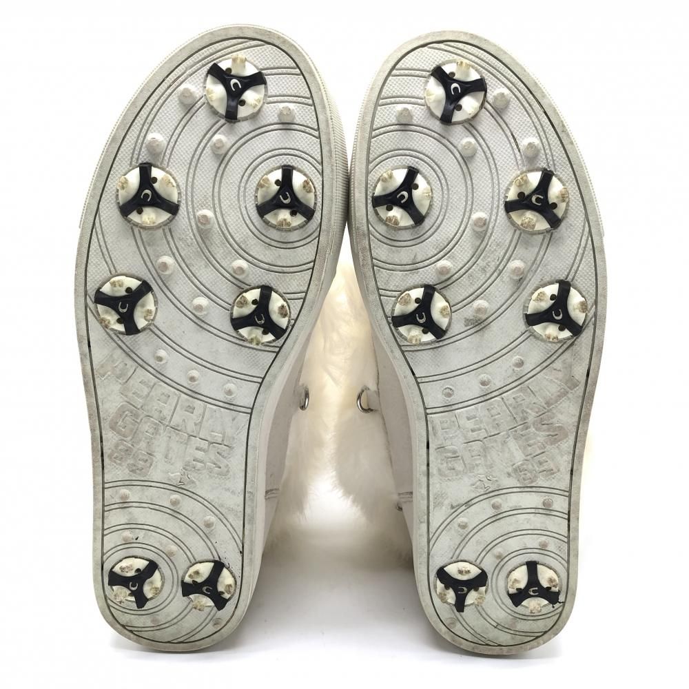 パーリーゲイツ ゴルフブーツ 白 ファー 053-8292102 レディース 24.5