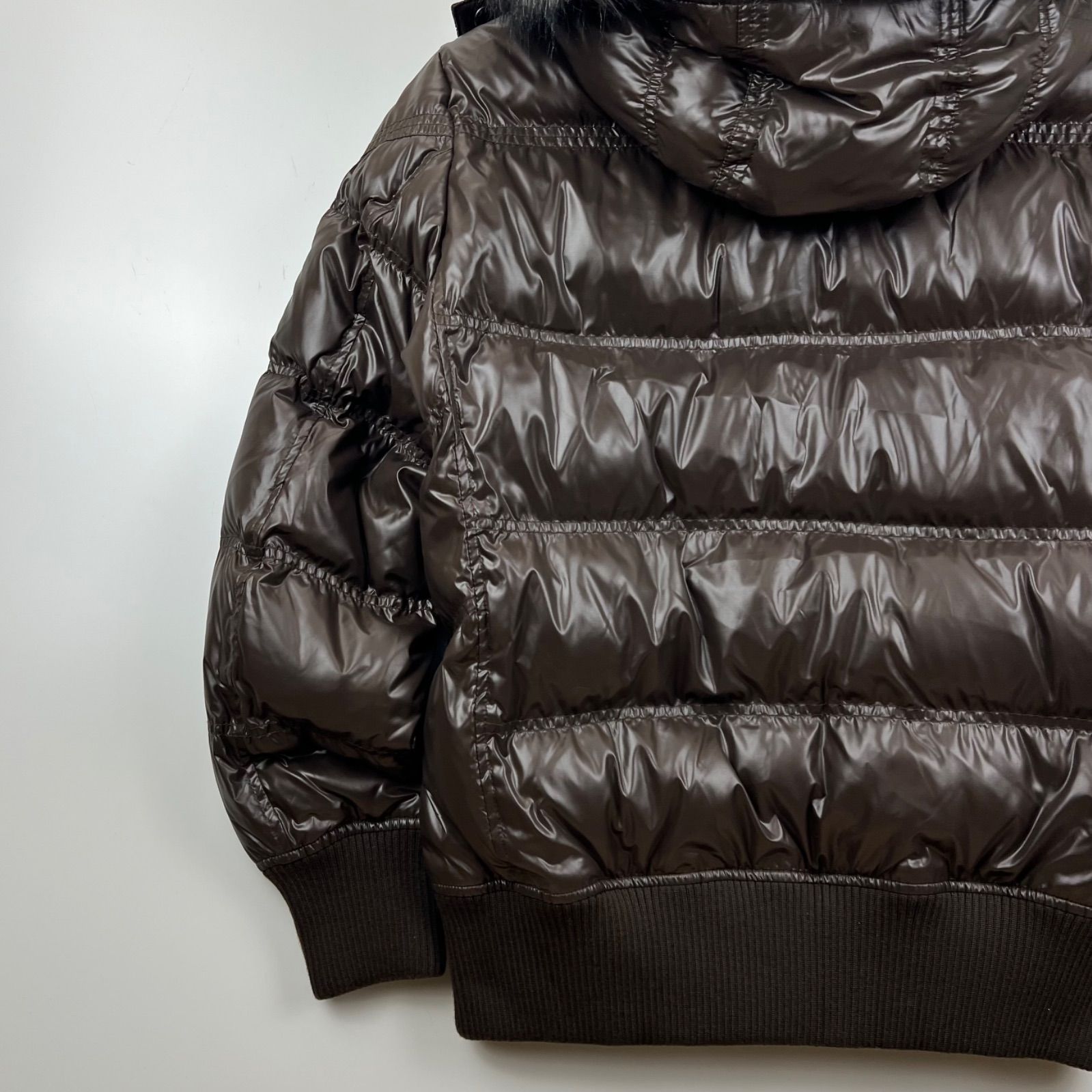 UNIQLO 00s y2k archive shiny fur down jacket S ユニクロ 光沢