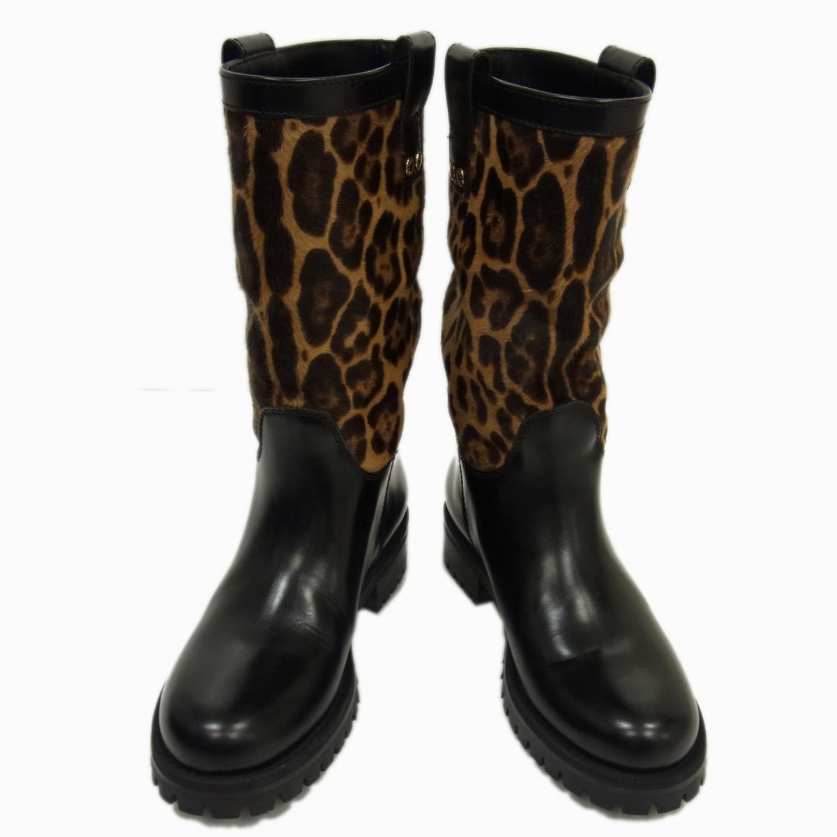 261○ DOLCE & GABBANA レオパード柄長靴 38 保存袋付き｜2025年最新】