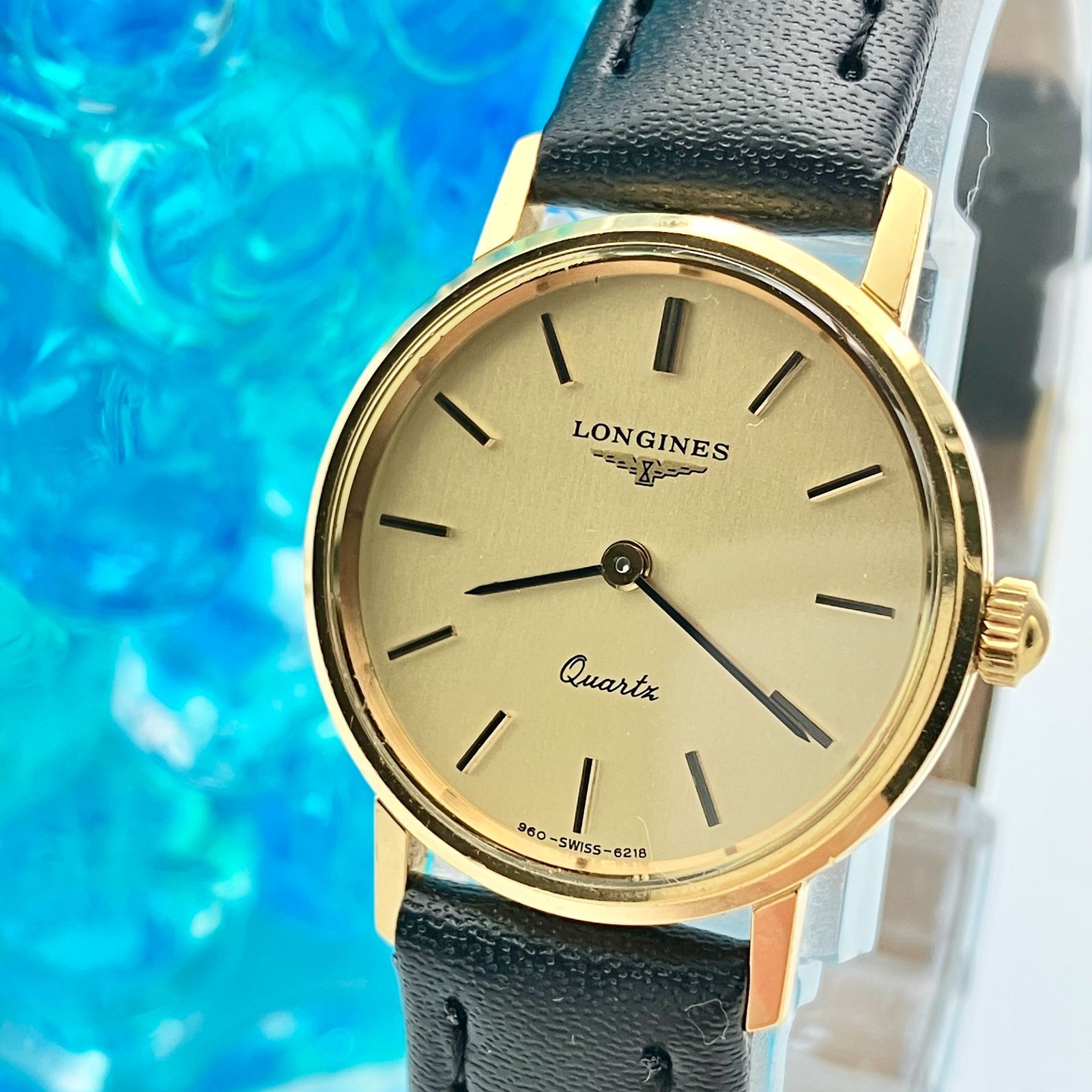中古】ロンジン LONGINES レディース 腕時計 クォーツ 960 ゴールド