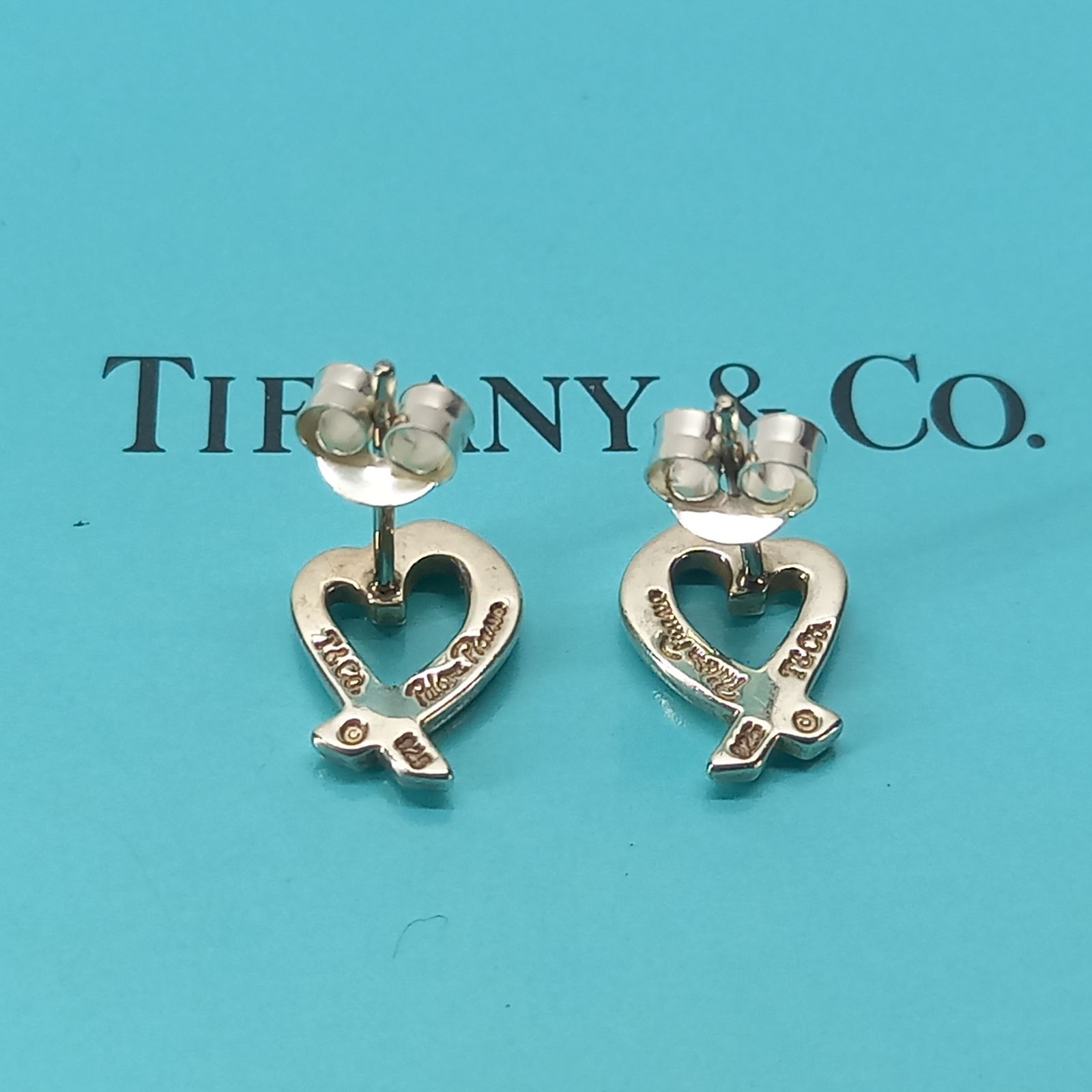 パロマピカソ ラビングハート スタッド ピアス 925シルバー TIFFANY