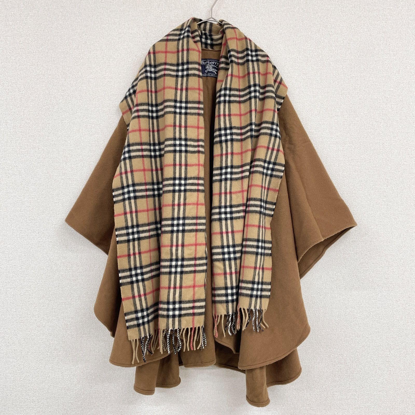 BURBERRY LONDON ノバチェック柄 ケープ ポンチョ 大判 ストール