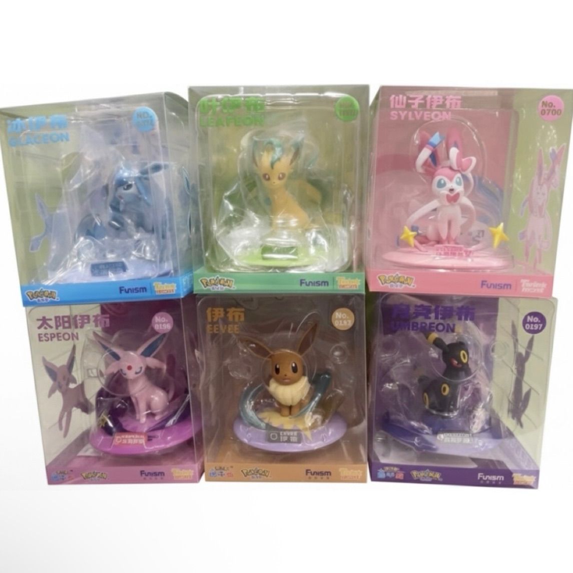 6種セット 海外限定 ポケモン ブイズ フィギュア イーブイ リーフィア