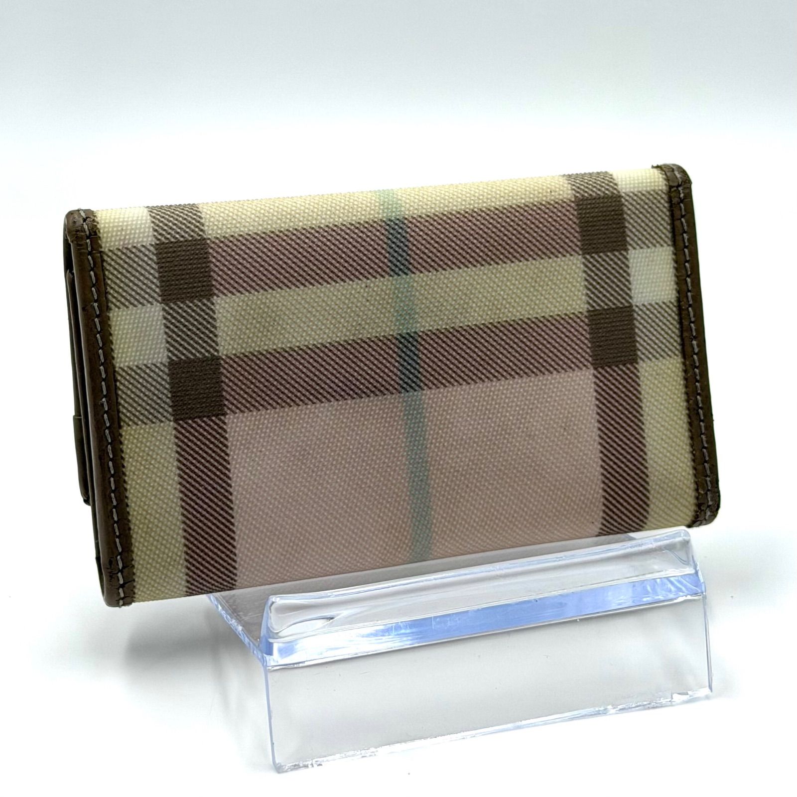 新品未使用】Burberry ピンク チェック柄 6連キーケース バーバリー