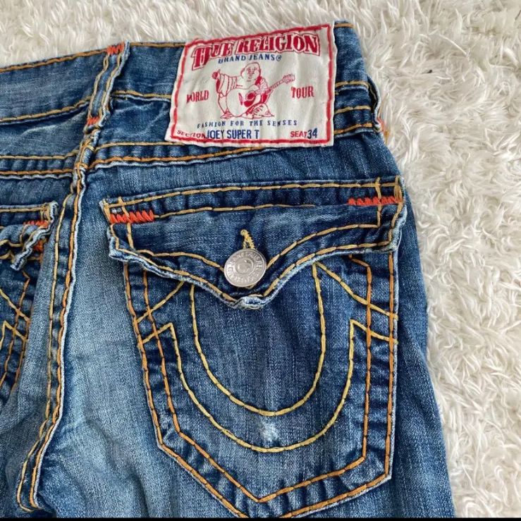 TRUE RELIGION JOEY SUPER T トゥルーレリジョン 極太ステッチ デニム