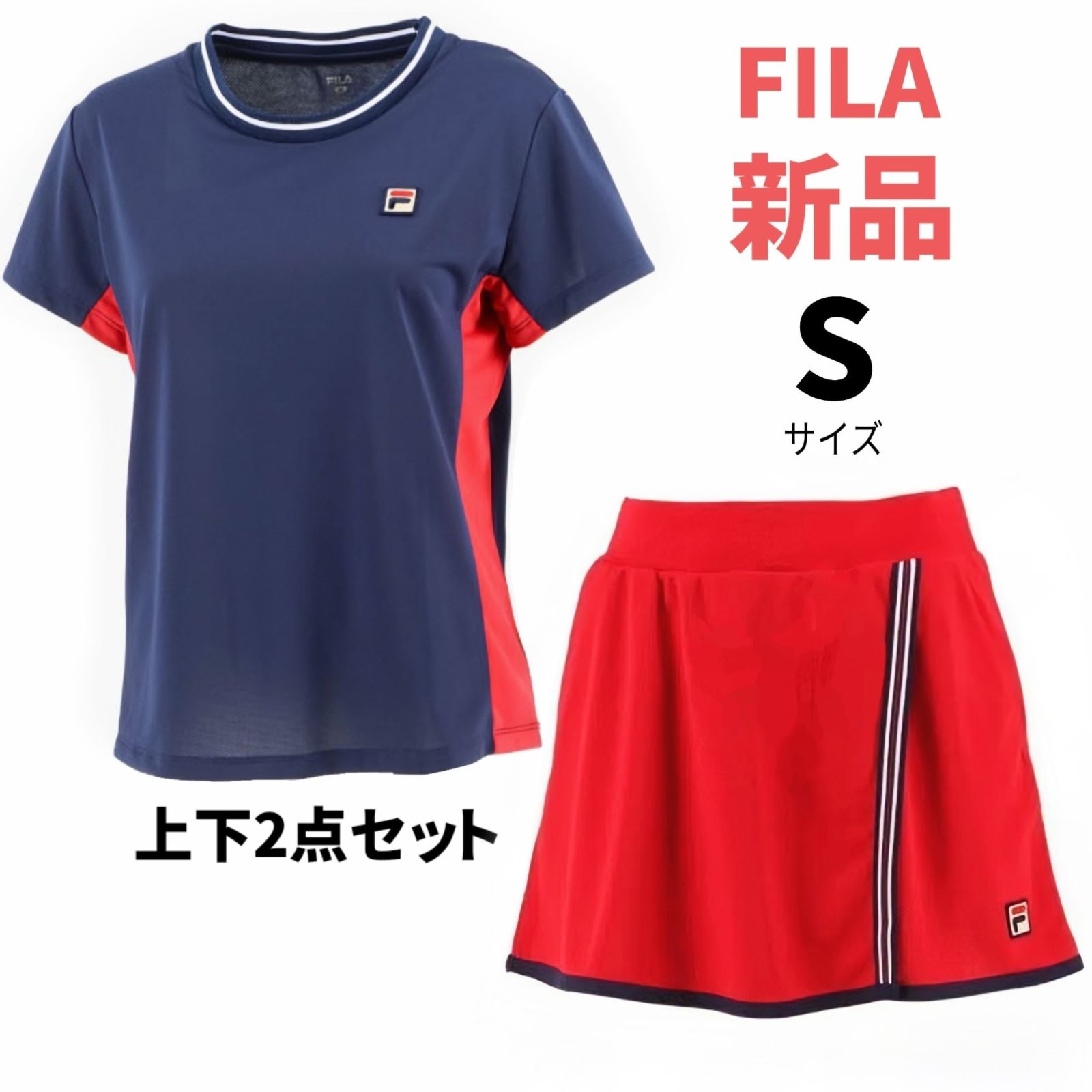 フィラ テニス セットアップ フィラテニスウェアセットアップM