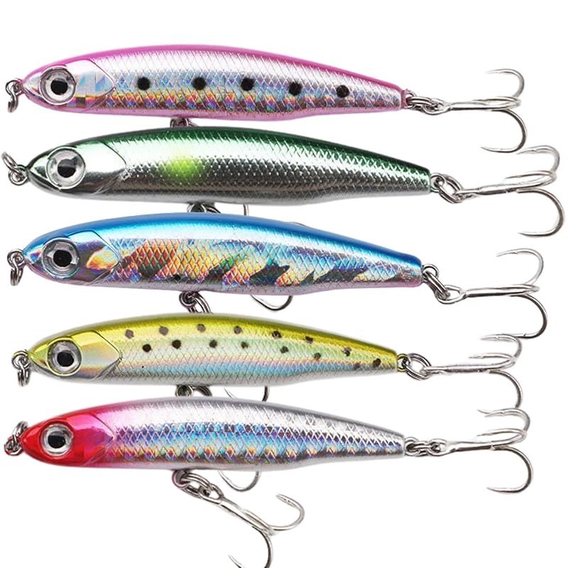 bath&bath シーバス ルアーセット シンキングペンシル 75mm 13g 5色