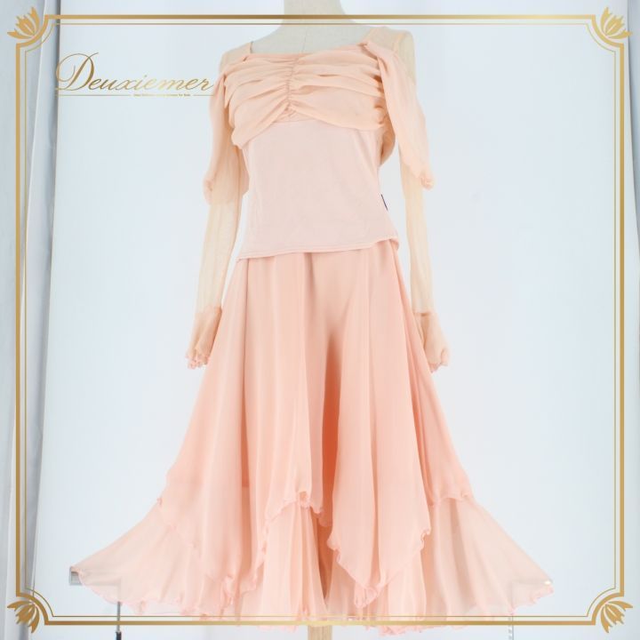 社交ダンス 衣装 スタンダード 上下セット ツーピース レッスンウェア