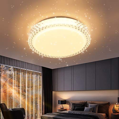 LED シーリングライト 星空効果 35W 無段階調光調色タイプ ~8畳 常夜灯