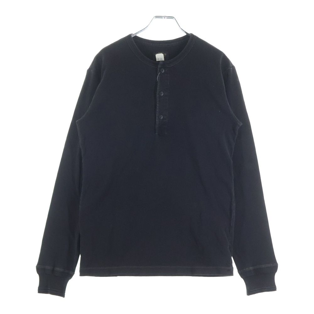 RRL (ダブルアールエル) ヘンリーネック 長袖Tシャツ ロンT ブラック