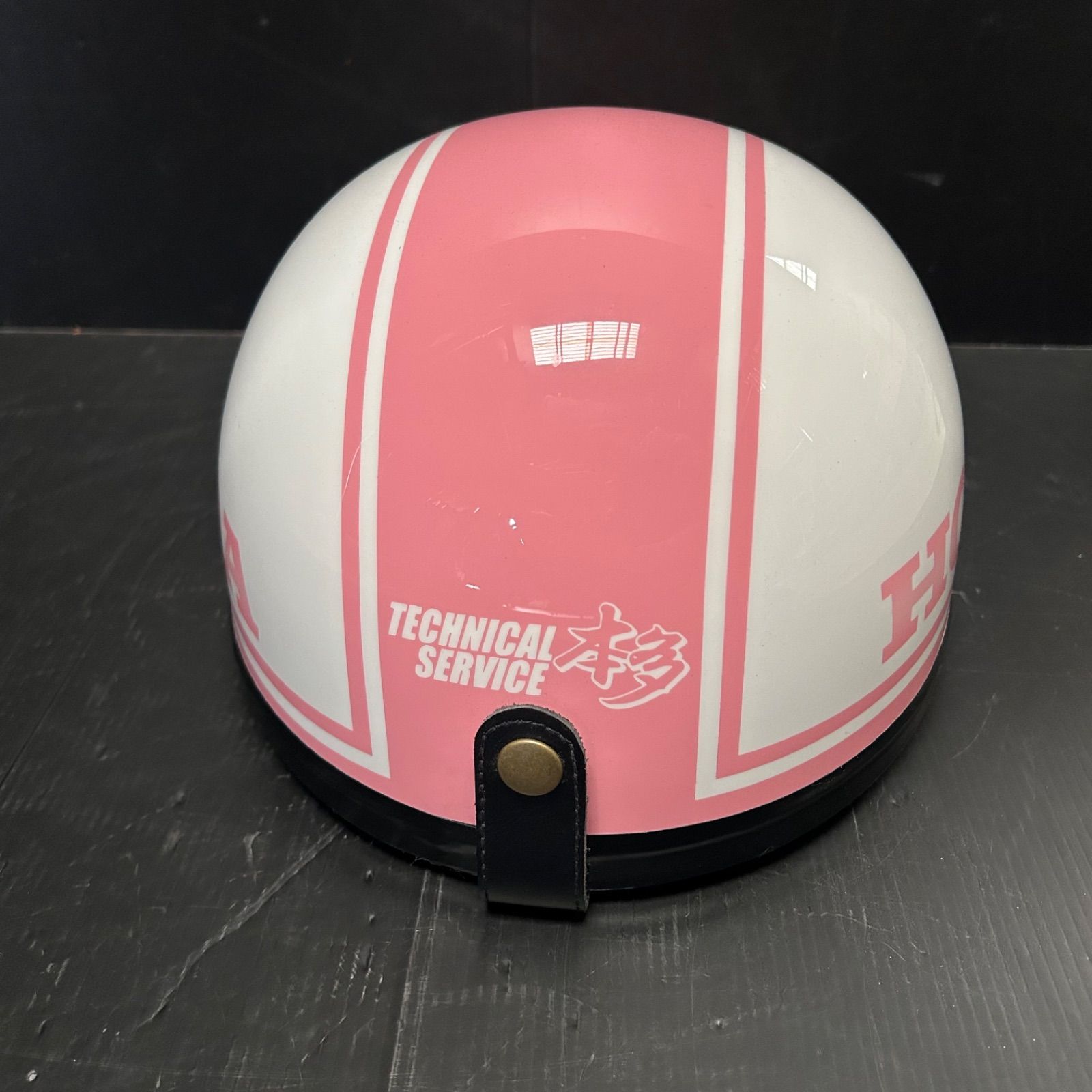カスタムコルク半キャップ パステルピンク HONDA 新品 ホンダ