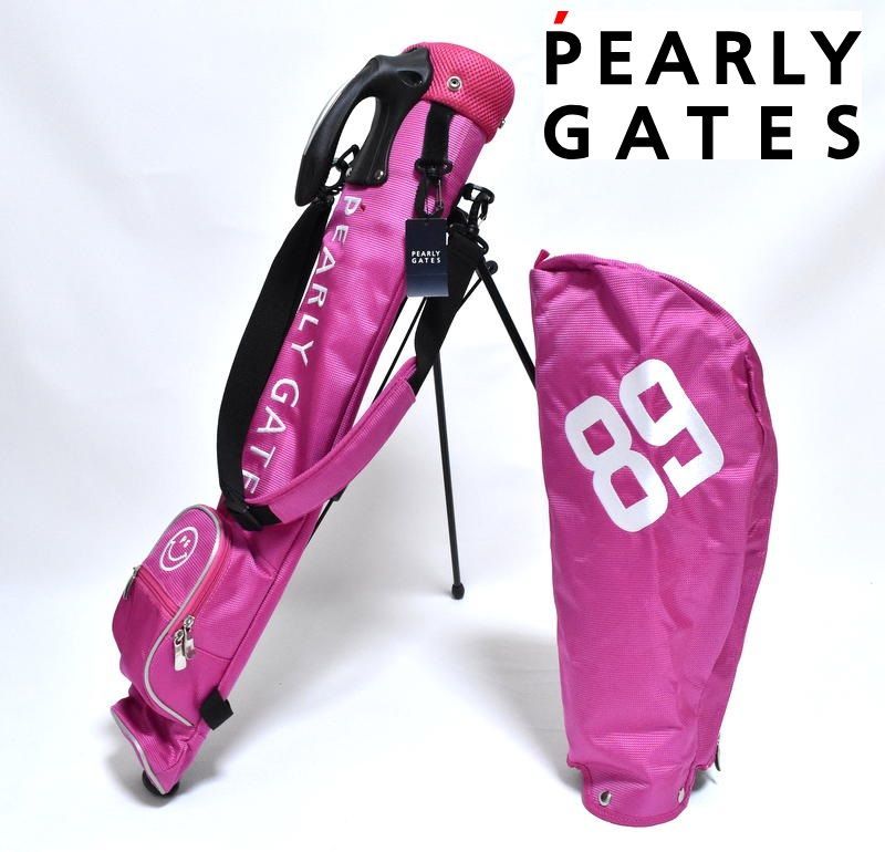 新品 PEARLY GATES ロゴ ＆ スマイル セルフ スタンド ゴルフバッグ