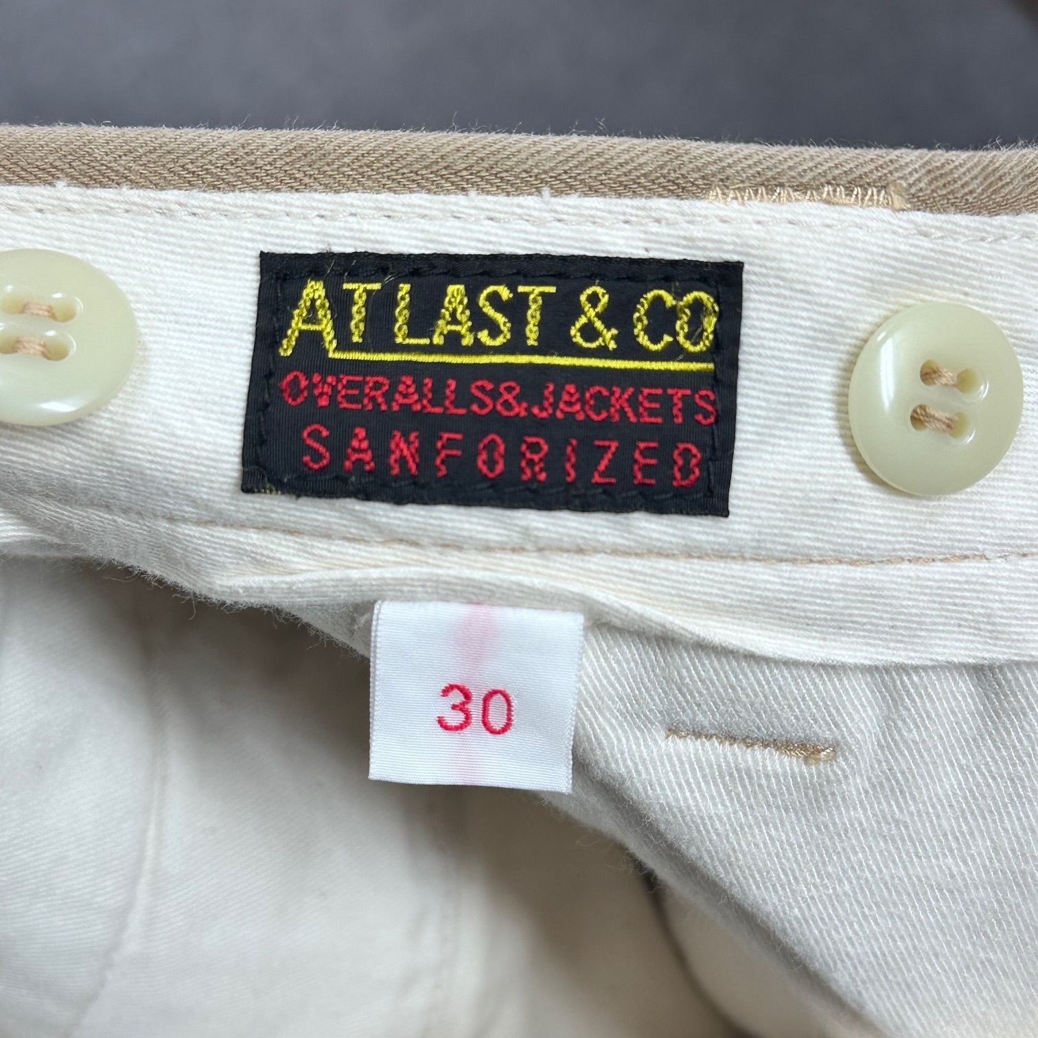 At Last ＆ Co BUTCHER PRODUCTS ヘリンボーントラウザー チノパンツ