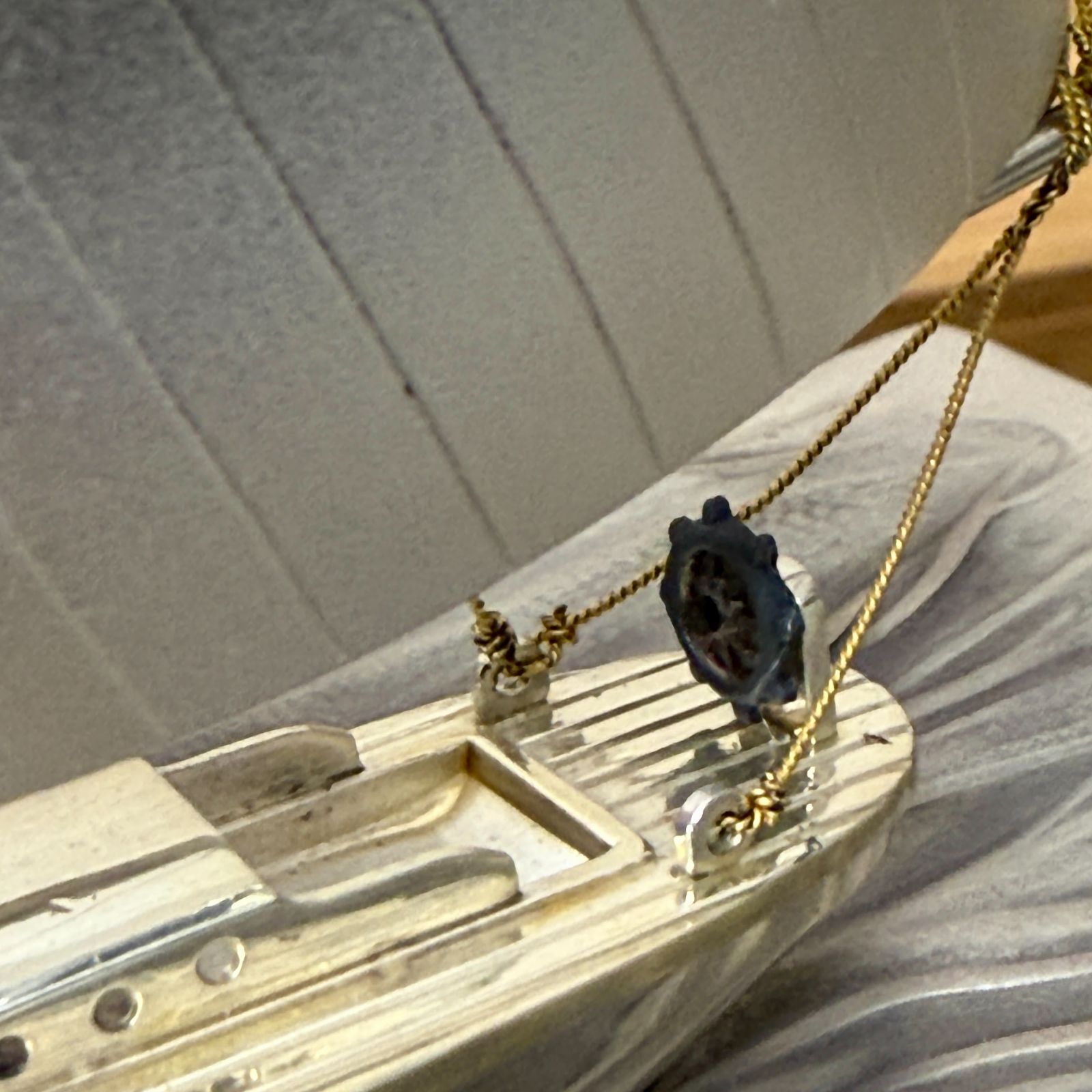 関工芸 銀製 ヨット 帆船 置物 STERLING 960 SEKI 工芸品 模型 変色