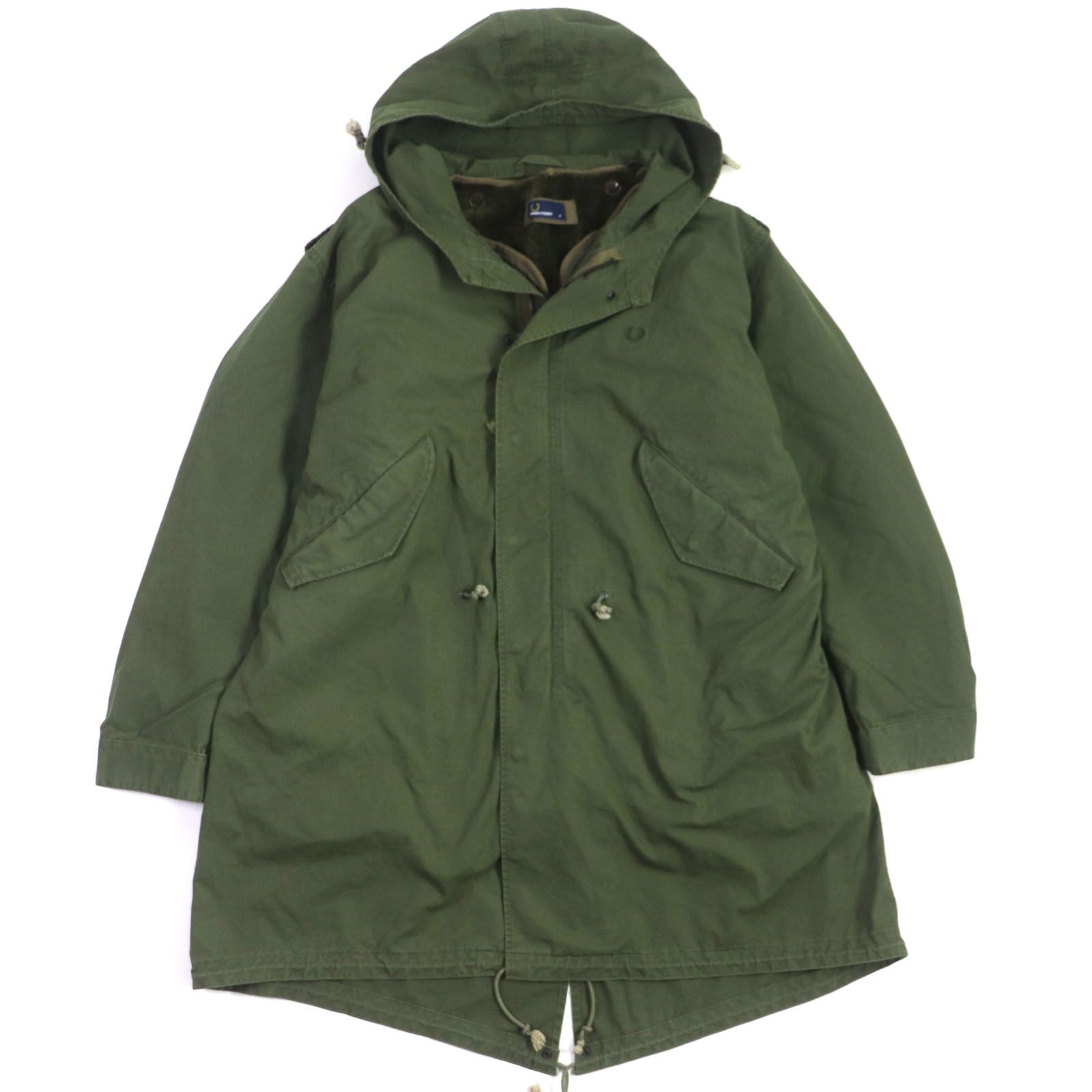フレッドペリー フィッシュテールパーカー モッズコート オリーブ XS