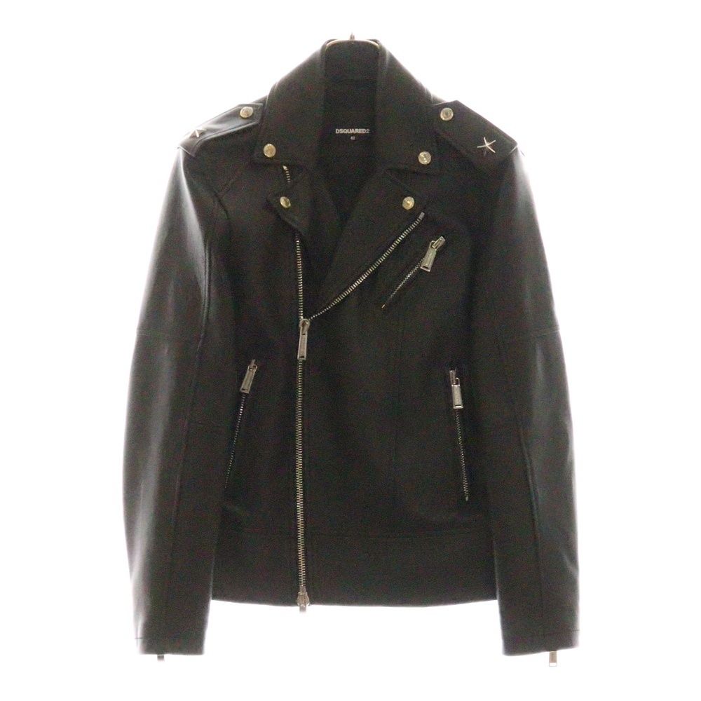 DSQUARED2 (ディースクエアード) スタースタッズ ラムレザー ダブル